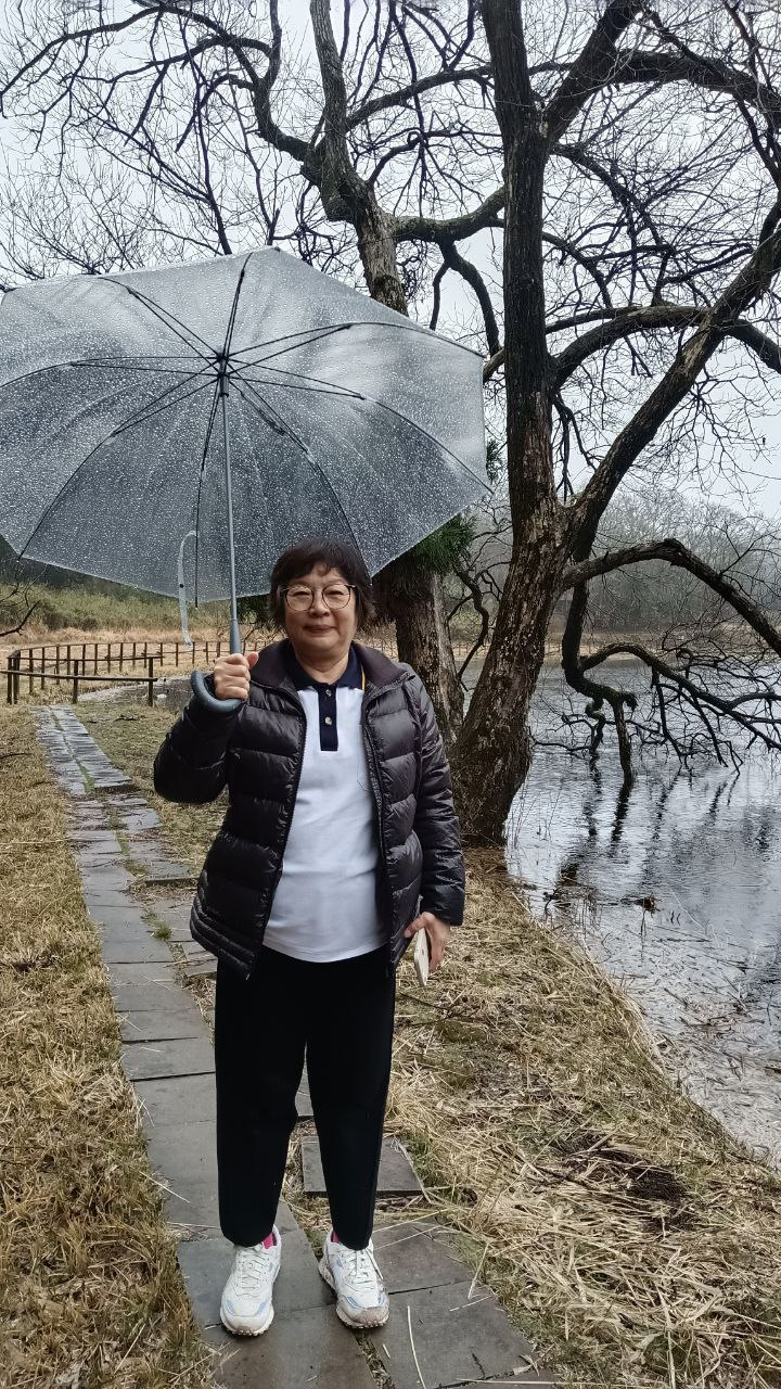 宗軒老師、竜王ヶ淵にて記念撮影